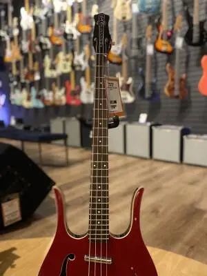 Danelectro '58 Longhorn Electric Bass Guitar - Red Hot 2